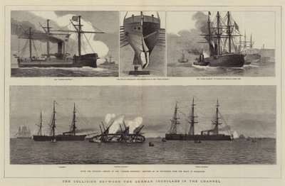 La collision entre les cuirassés allemands dans le canal - William Edward Atkins